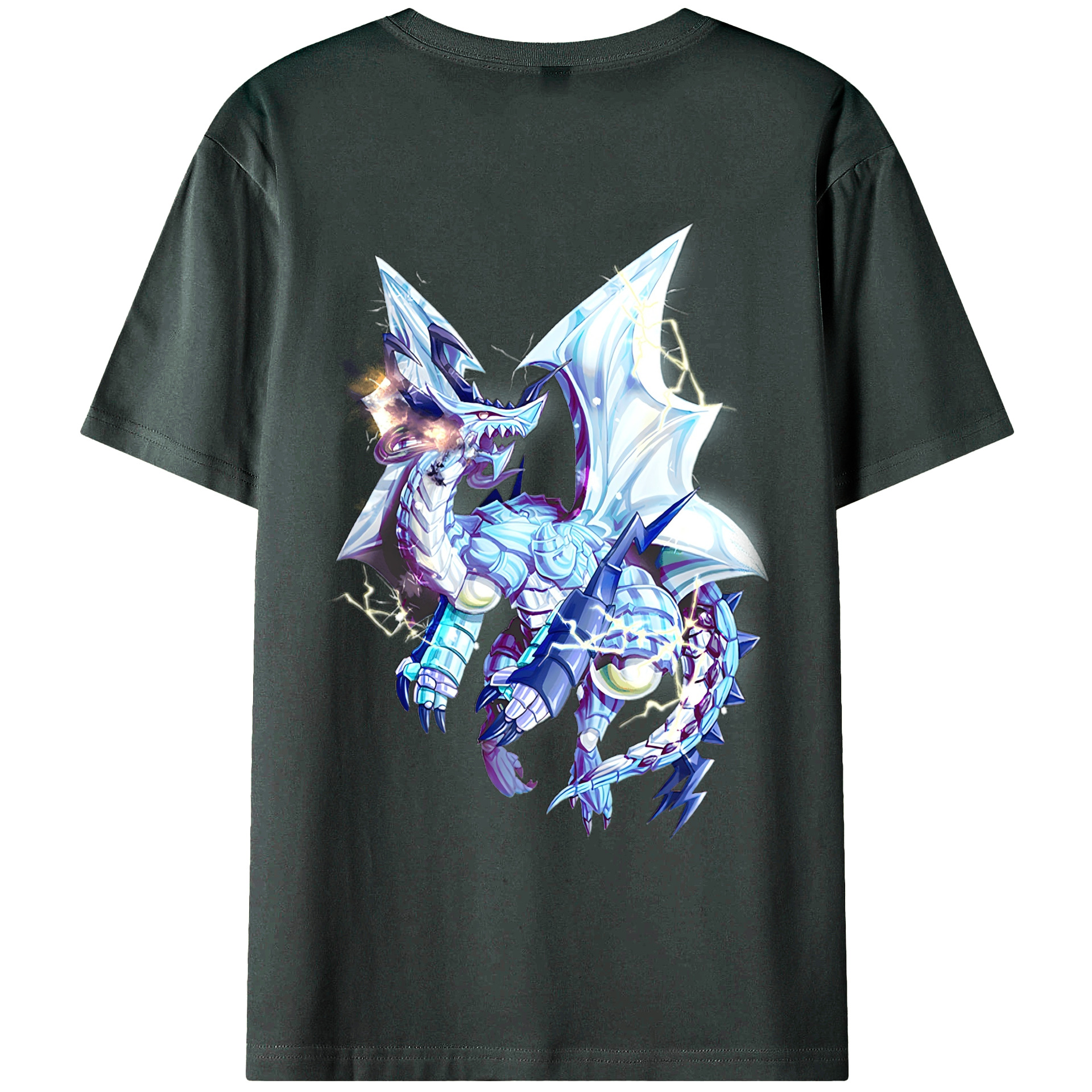 （画像用） 遊☆戯☆王 Yu-Gi-Oh! 綿100％ メンズ半袖Tシャツ（バックプリント） 通気性